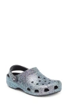 Crocs Kids' Classic Glitter Clog In Black/ Multi