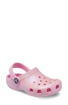 Crocs Classic Glitter Clog In Flamingo