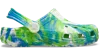 Crocs Kids' Classic Glow-in-the-dark Marbled Clog In Prep Blue/multi