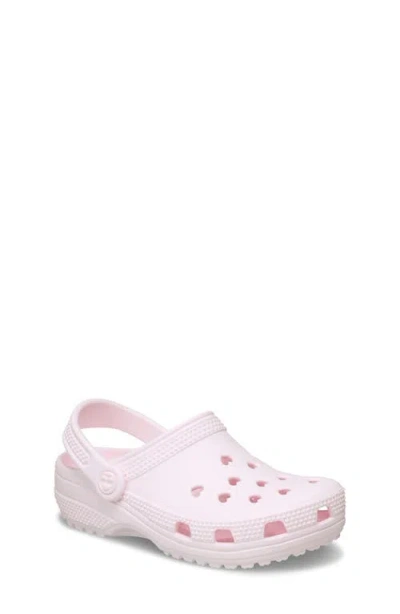 Crocs Kids' Classic Hearts Cutout Clog In Pink
