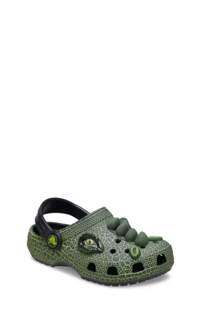 Crocs Kids' Classic Iam Scary Dino Clog In Green