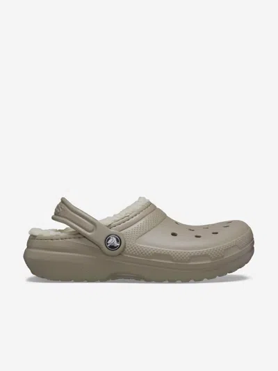 Crocs Kids Classic Lined Clog In Brown