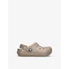 Crocs Brown Kids' Classic Lined Rubber Clogs Eur 23 /6.5 Uk In Brown