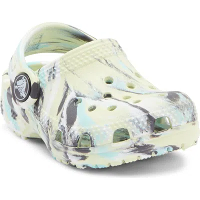 Crocs Kids' Classic Marbled Clog In Green