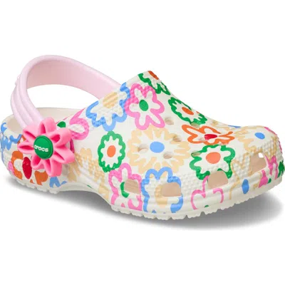 Crocs Babies'  Kids' Classic Retro Flower Clog In Multi