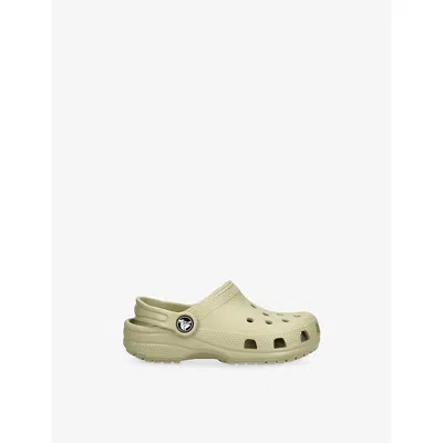 Crocs Kids' Classic Rubber Clogs In Pale Green