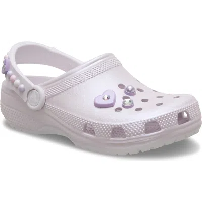 Crocs Babies'  Kids' Classic Shine Clog In Grape Ice