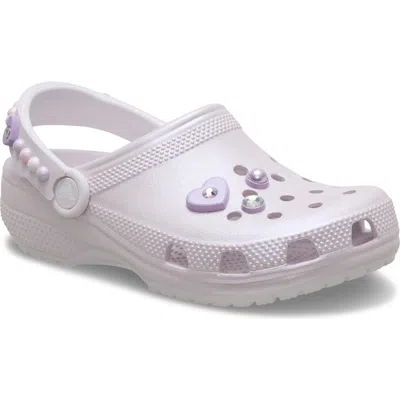 Crocs Kids' Classic Shine Clog In Neutral