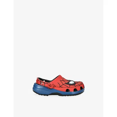 Crocs Kids' Classic Spiderman Rubber Clogs Red Comb Eur 30 / 12 Uk