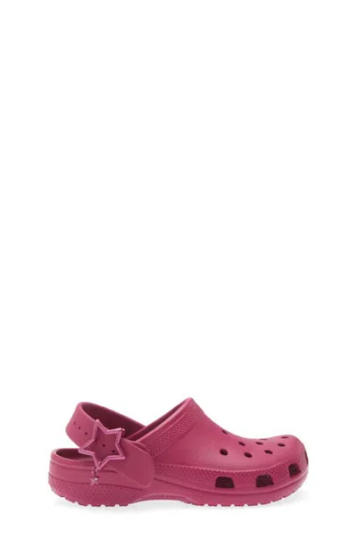 Crocs Kids' Classic Star Buckle Clog In Pink