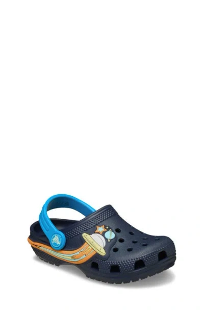 Crocs Kids' Classic Ufo Light-up Clog In Blue