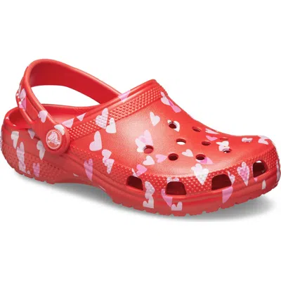 Crocs Kids' Girls  Marbled Clogs In Pink/red/white