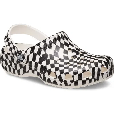Crocs Kids' Classic Warped Checker Clog
