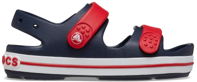 Crocs | Kids | Crocband™ Cruiser | Sandals | Navy / Varsity Red | J5 In Navy/varsity Red