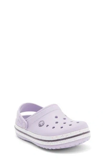 Crocs Kids' Crocband Speckled Band Clogds In Purple