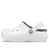 Crocs Kids  Classic Clog Sports Sandals 'white Grey' In Gray
