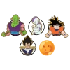 Crocs Kids  Dragon Ball Z 5 Pack In Green/orange
