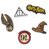 Crocs Kids  Harry Potter Symbol 5 Pack In Brown/yellow