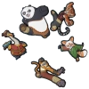 Crocs Kids  Kung Fu Panda 5 Pack In Multi/multi
