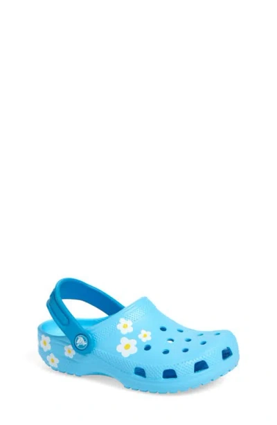 Crocs Kids' Daisy Classic Clog In Tinted Glass
