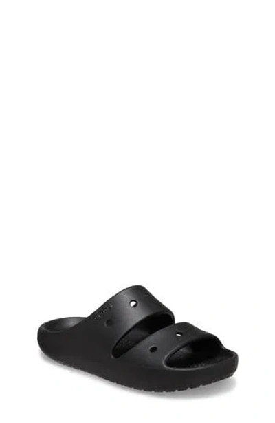 Crocs Babies'  Kids' Double Strap Slide Sandal In Black