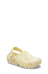 Crocs Yellow Echo Clogs In Buttercream