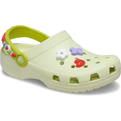 Crocs Kids' Friendship Bracelet Classic Clog In Green