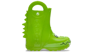 Crocs Kids' Handle It Duke Rain Boot In Green