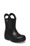 Crocs Kids' Handle It Rain Boot In Black