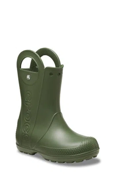 Crocs Kids' Handle It Rain Boot In Green