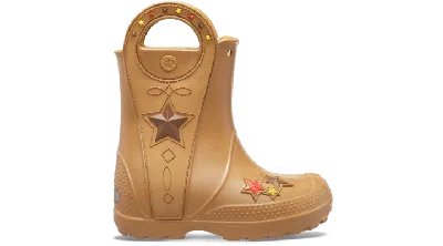 Crocs Kids' Handle It Western Boot In Brown