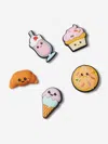 Crocs Kids Mini 3d Pastry Shop Jibbitz™ 5 Pack In Multicoloured