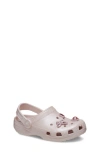 Crocs Kids' Shimmer Gem Classic Clog In Metallic