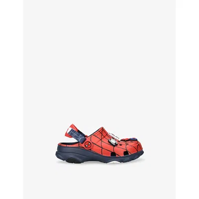 CROCS KIDS' SPIDER-MAN ALL TERRAIN RUBBER CLOGS RED/OTHER EUR 36 /3.5 UK