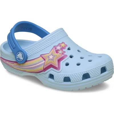 Crocs Kids' Stars Light-up Classic Clog In Blue