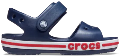 Crocs Kids' Bayaband Sandal; Navy / Pepper, C13 In Blue