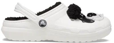 Crocs Toddler Classic Lined I Am Panda Bear Clog In White