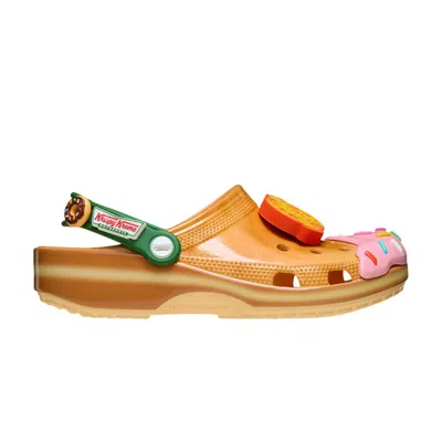 Pre-owned Crocs Krispy Kreme X Classic Clog 'glazed Doughnut' | Tan | Men's Size 13 In Brown