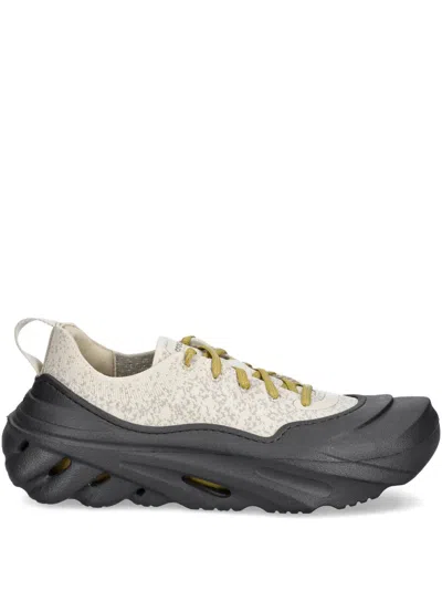 Crocs Lace-up Speckled Sneakers In Neutral