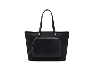Crocs Large Nylon Tote Handbags Black: One Size