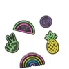 Crocs Lights Up Fun 5 Jibbitz Pack -  - Multi - Synthetic In Multicolour