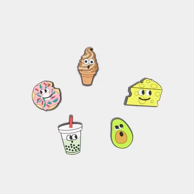 Crocs Lights Up Food Friends 5 Pack Jibbitz In Multi