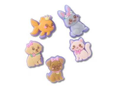 Crocs Kids'  Lights Up Princess Pets Jibbitz Set 5 Pack In Multi