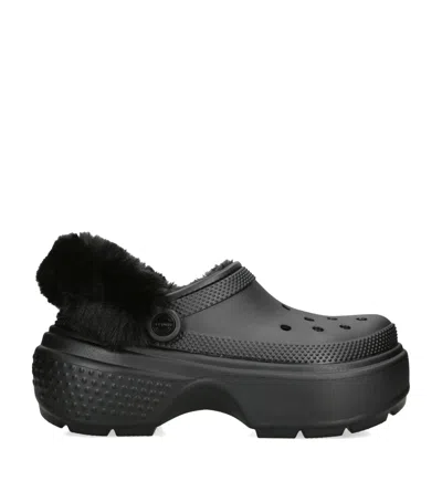 Crocs Stomp Lined Clog In Black