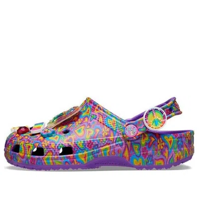 Crocs Classic Lisa Frank Clog In Neon Purple/multi