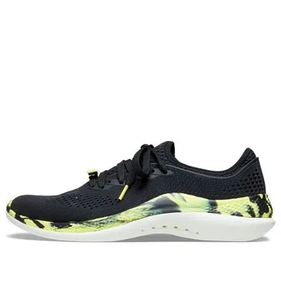 Crocs Men's Literide 360 Marbled Pacer; Black / Citrus, M5 In Black/citrus