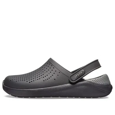 Crocs Literide Flash Shoes Unisex Gray Sandals In Black