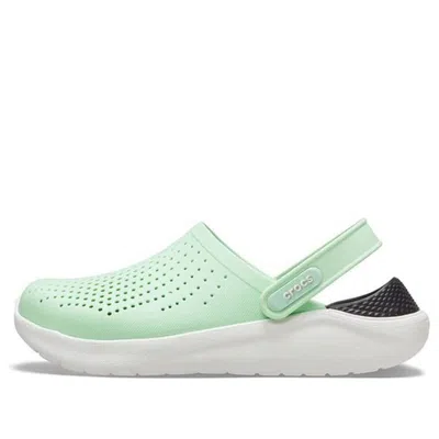 Crocs Literide Mint Green Sandals In Neo Mint/almost White
