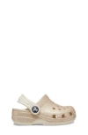 Crocs Little Glitter Clog In Champagne