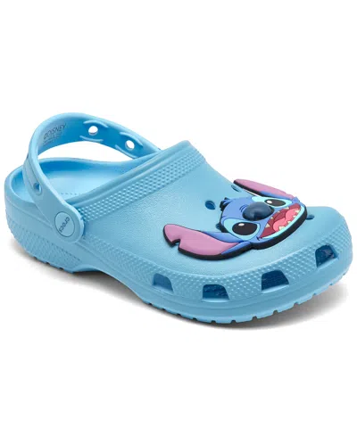 Crocs Little Kids Disney Stitch Classic Clog Sandals From Finish Line In Oxygen